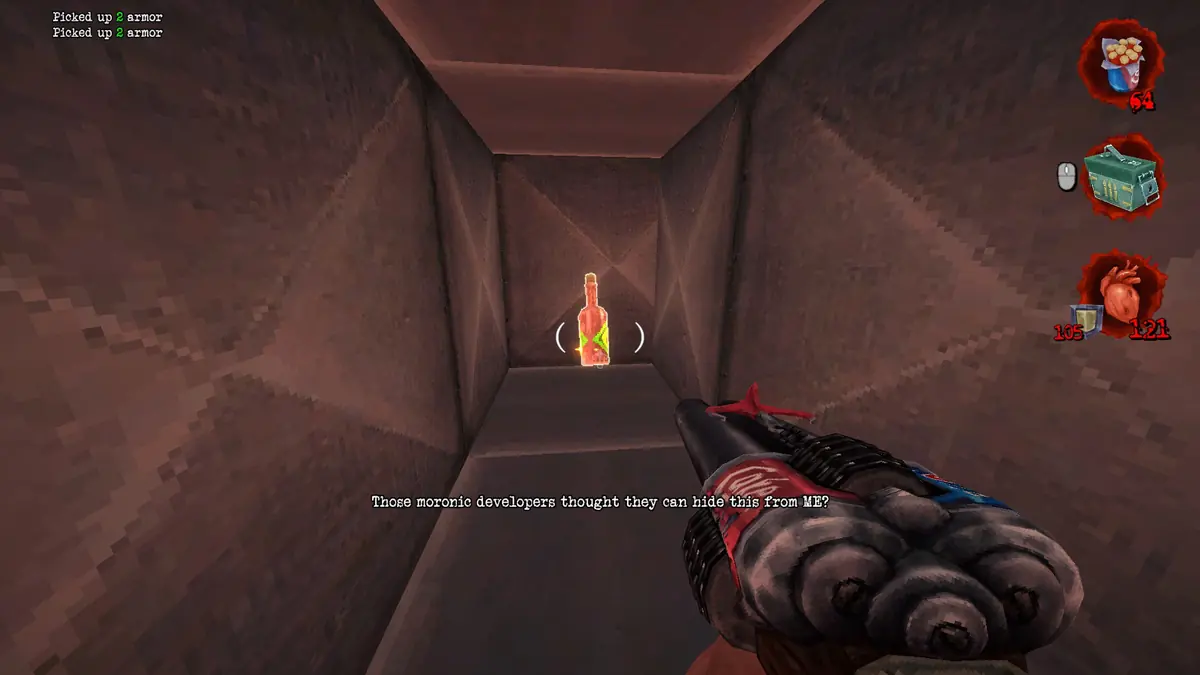 Postal Brain Damaged Bigger On The Inside Secret #1: Hot Sauce location 2