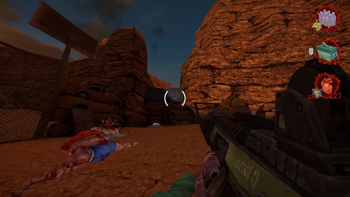 Postal Brain Damaged Black Friday Showdown Secret #1: Double Akimbo location 1