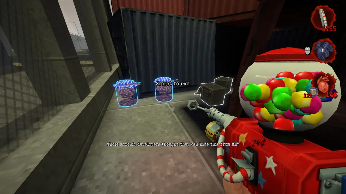 Postal Brain Damaged E*ection Day Secret #2: Gatling Bullets and Brains location 2