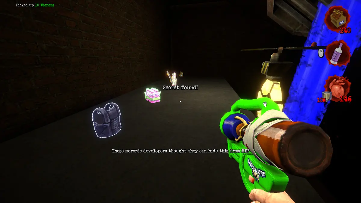 Postal Brain Damaged E*ection Day Secret #7: Quick Pillz location 4