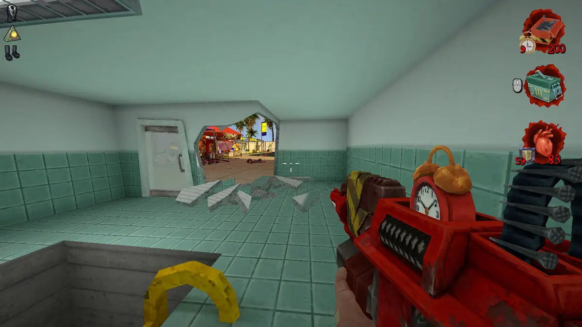 Postal Brain Damaged Fluffy Friends Festival O' Fun Secret #2: Washroom Pipe location 1