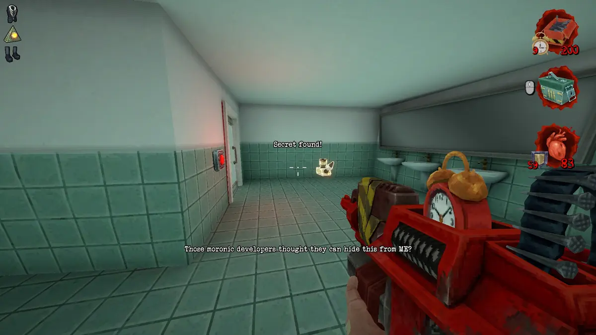 Postal Brain Damaged Fluffy Friends Festival O' Fun Secret #2: Washroom Pipe location 3