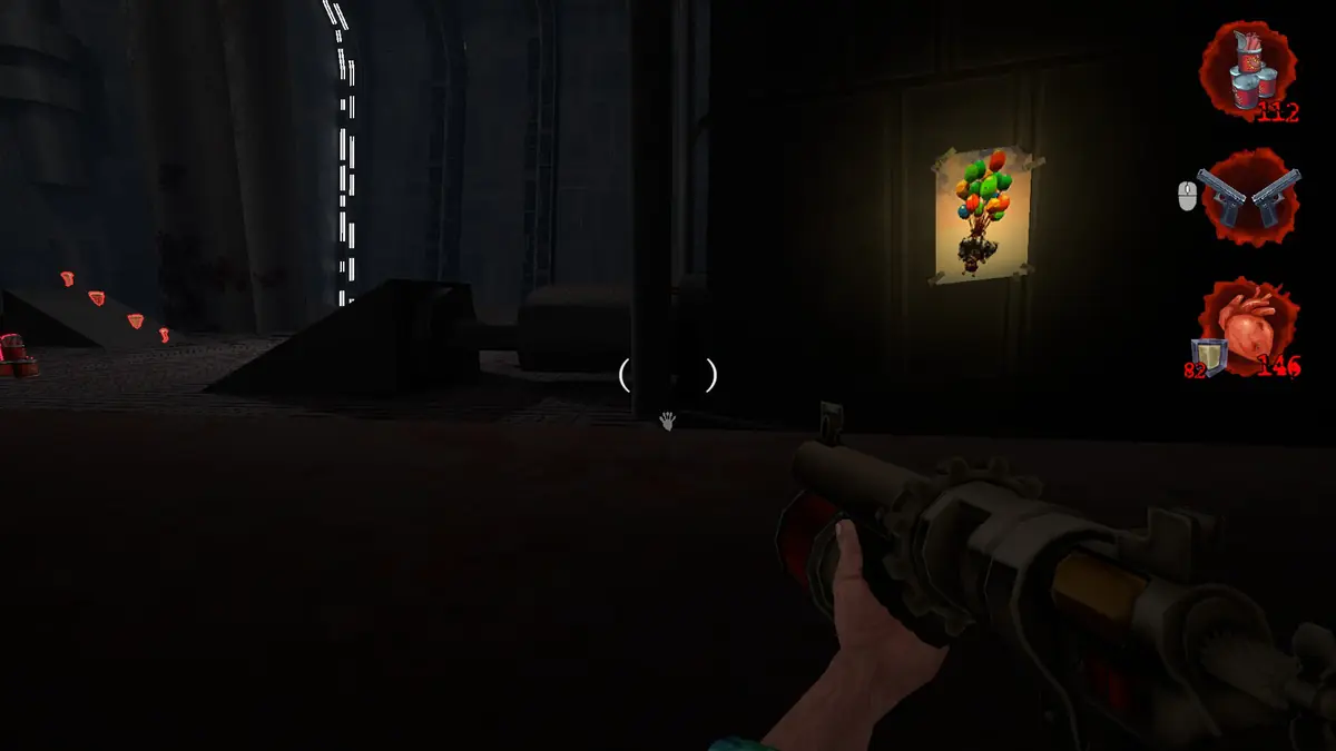 Postal Brain Damaged Ship Happens Poster #3: Balloon Man location