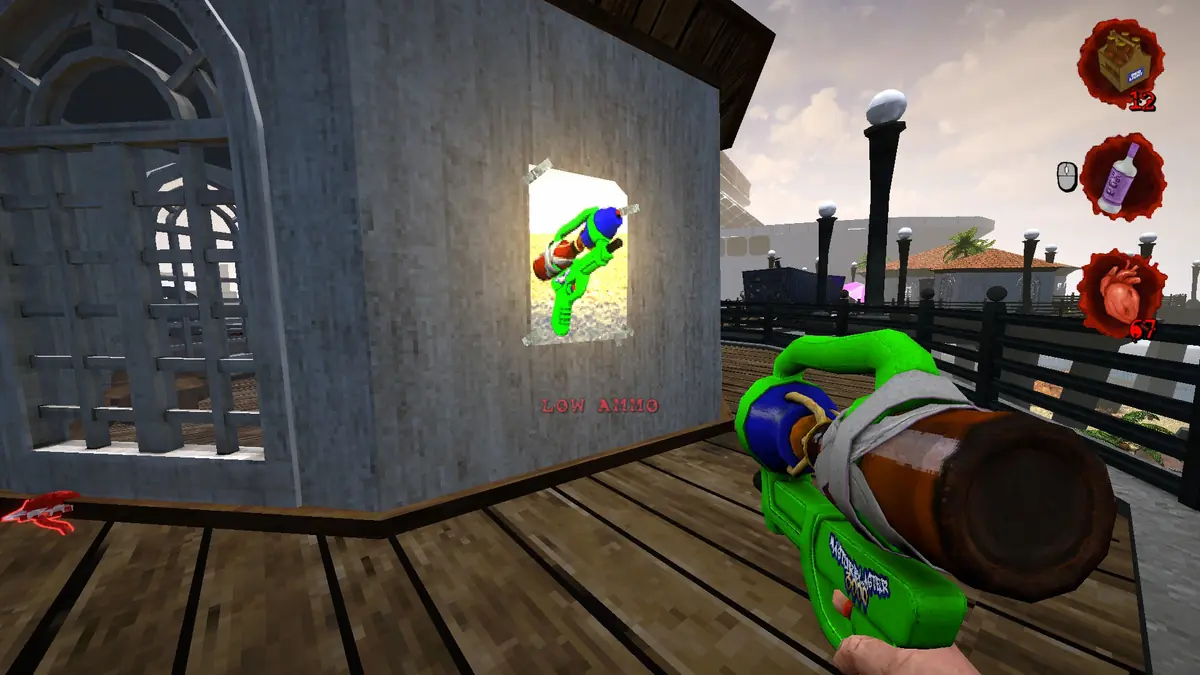 Postal Brain Damaged Sun of the Beach Poster #3: Piss Gun location 2