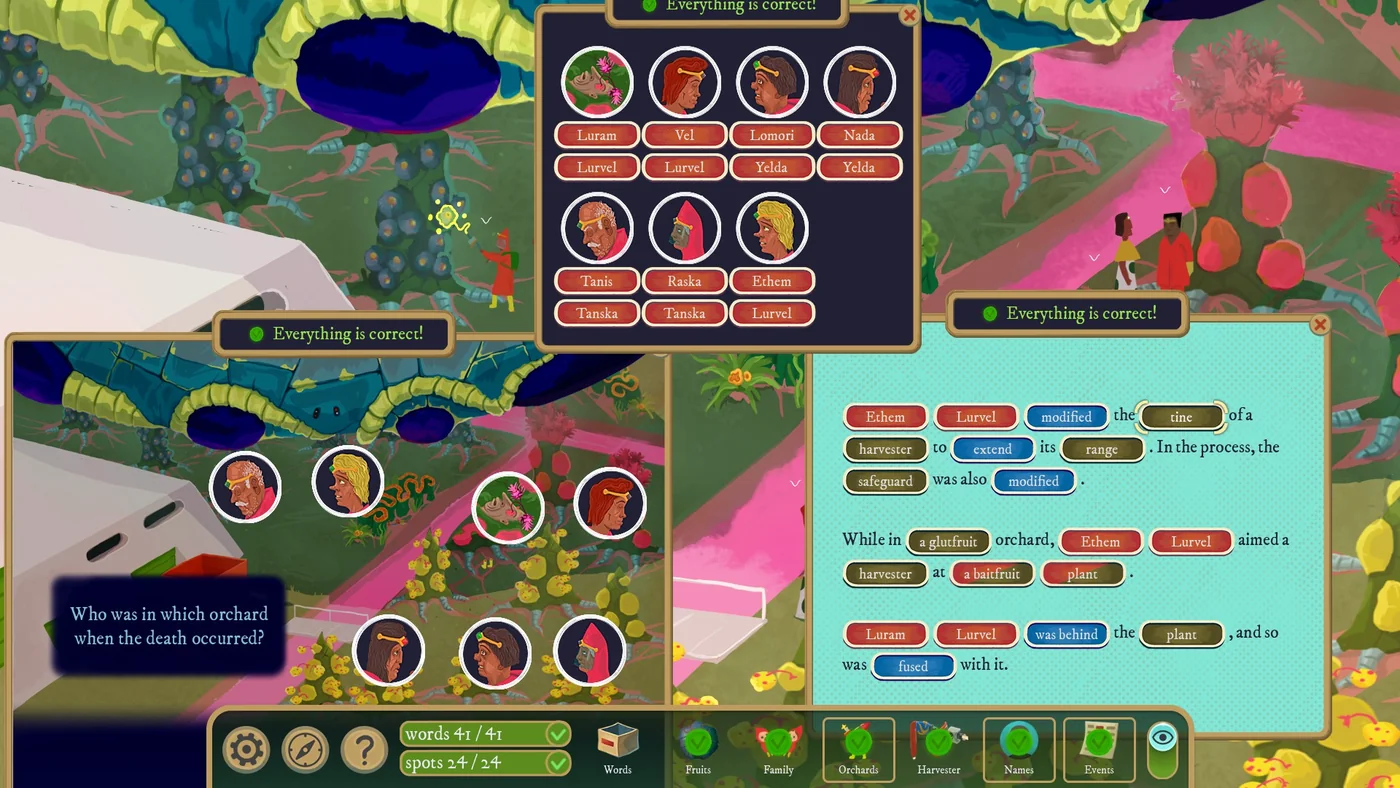 Rise of the Golden Idol Fruits of Disobedience orchards, names and events scrolls solution