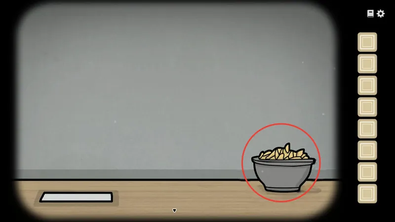 Bowl of Oats circled in the stove room