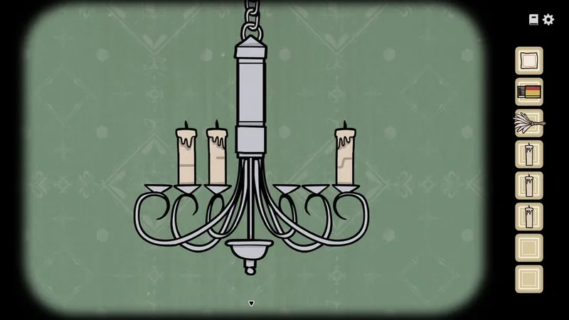 Chandelier with three of its six candle slots filled