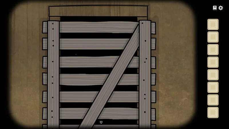 Boarded-up corridor