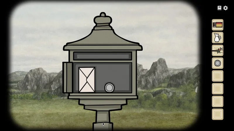 Open mailbox with a letter inside
