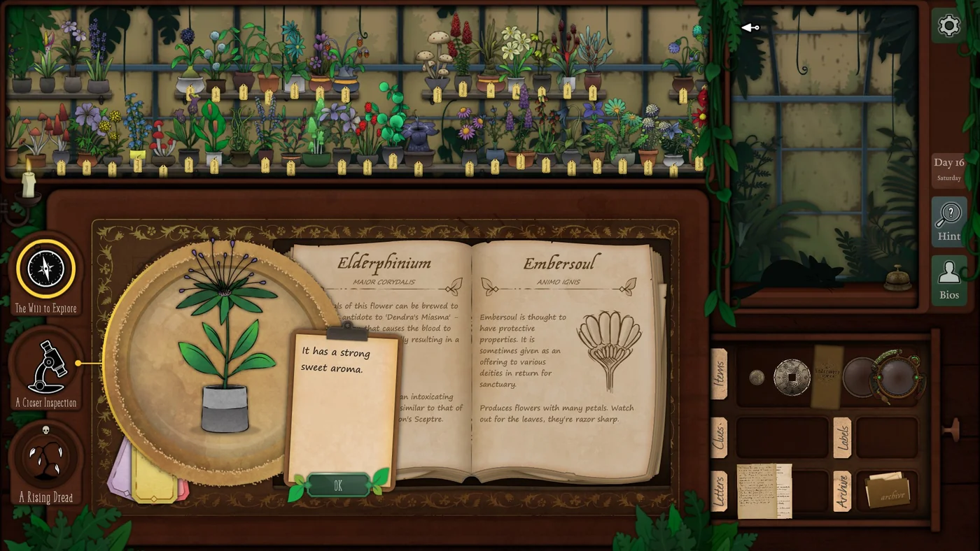 Strange Horticulture Day 16 Elderphinium ritual plant