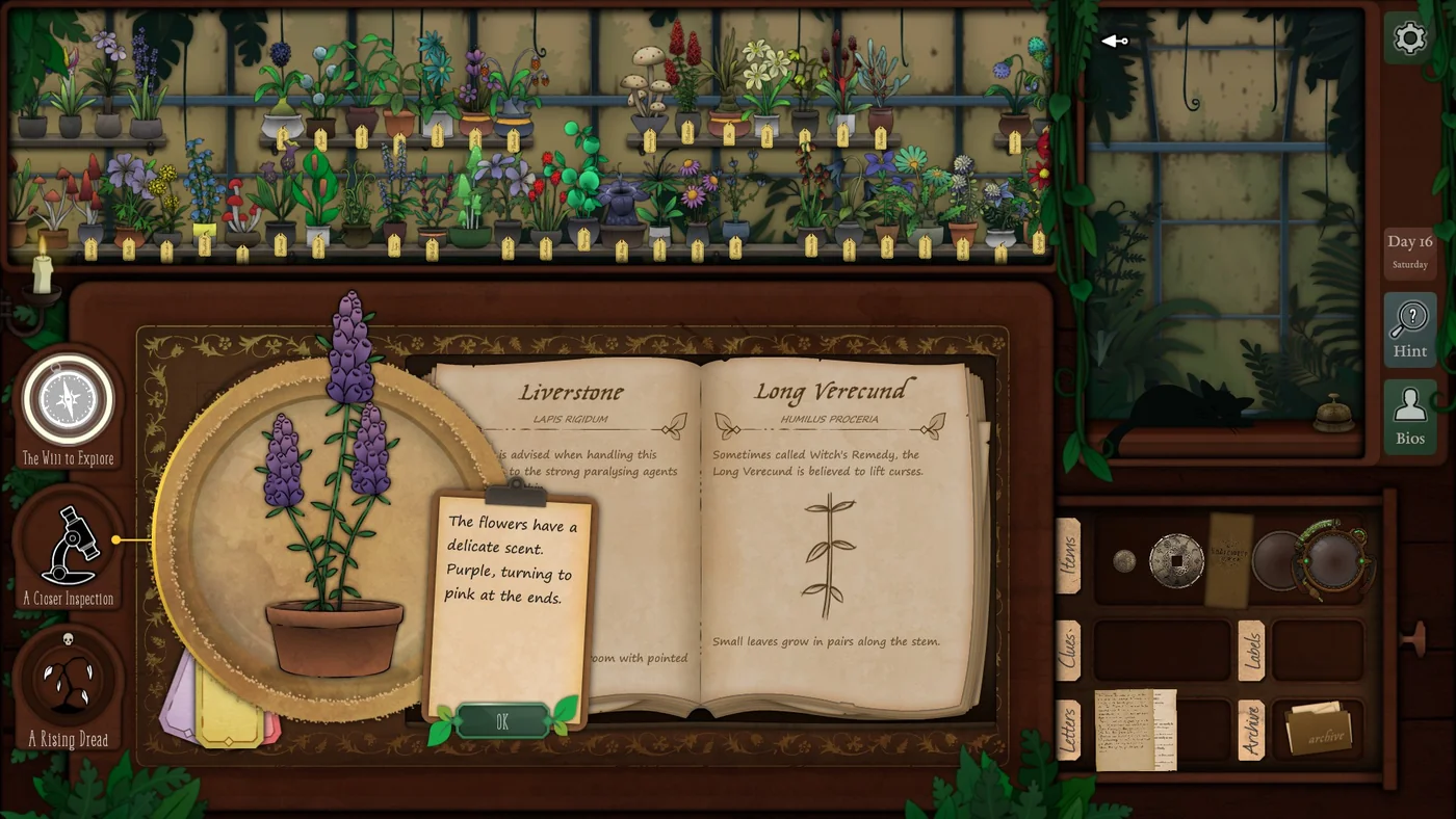 Strange Horticulture Day 16 Long Verecund ritual plant