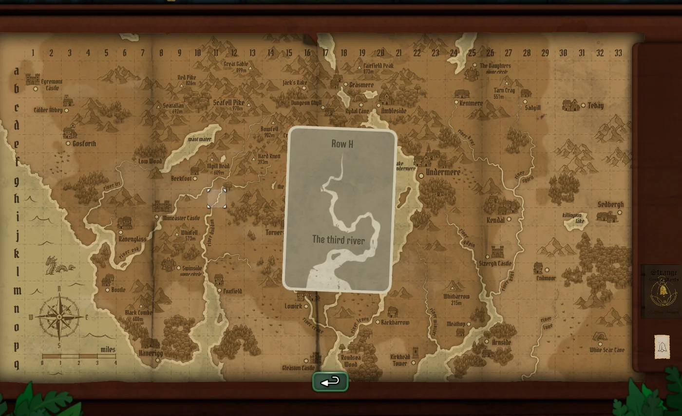 Strange Horticulture Day 2 daily card solution H11 on the map