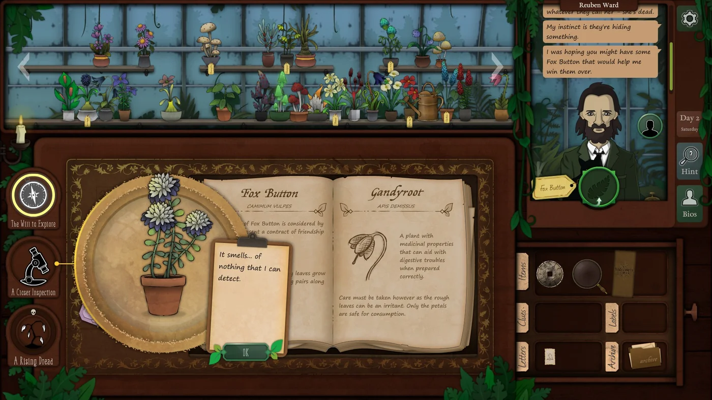 Strange Horticulture Day 2 Fox Button plant identification