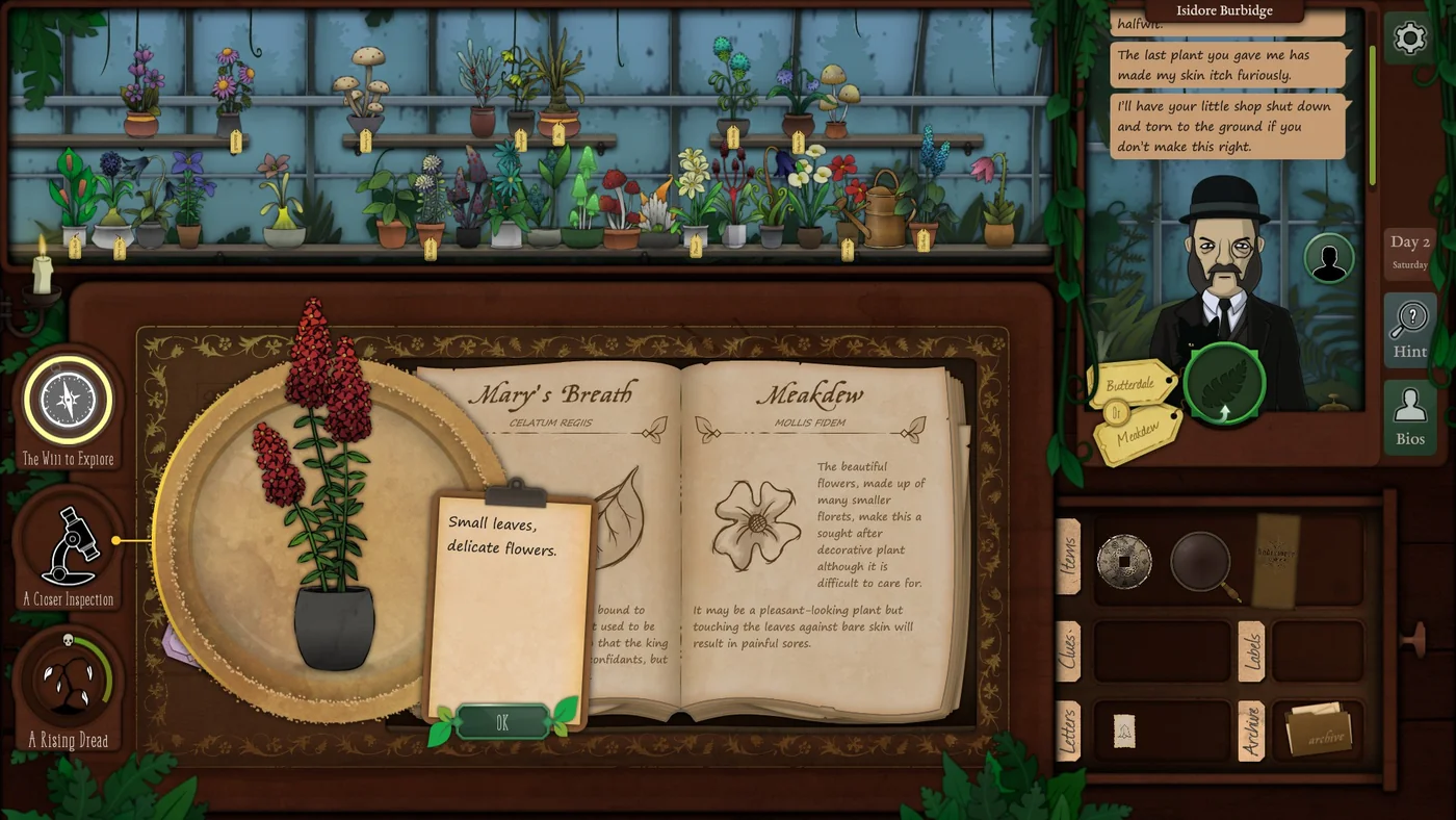 Strange Horticulture Day 2 Meakdew plant identification
