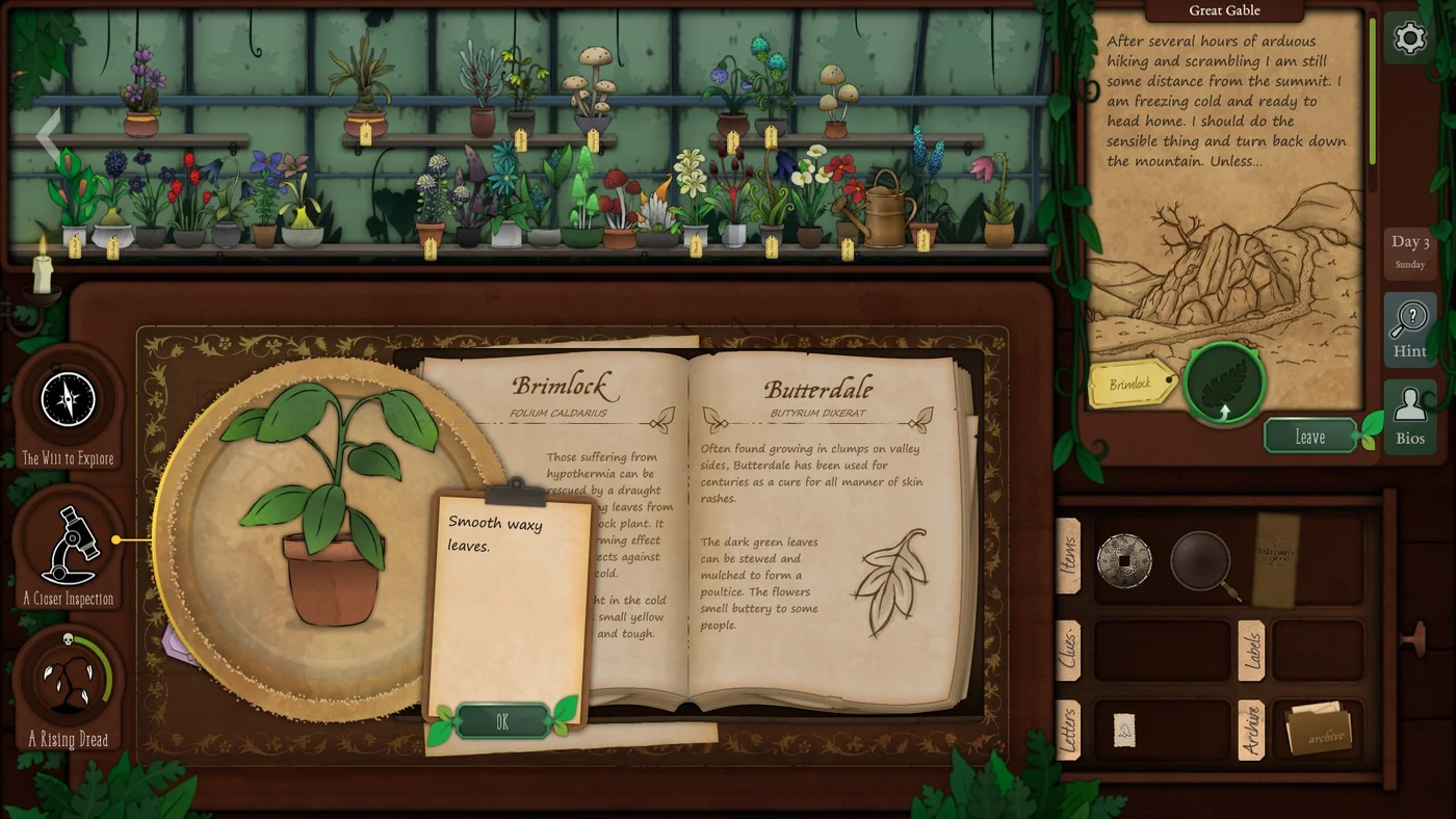 Strange Horticulture Day 3 Brimlock plant identification
