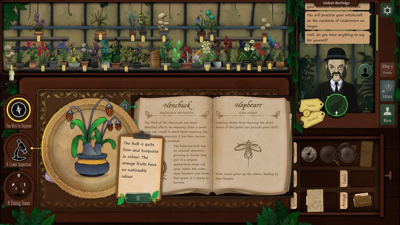 Strange Horticulture Day 5 Henchuck plant identification