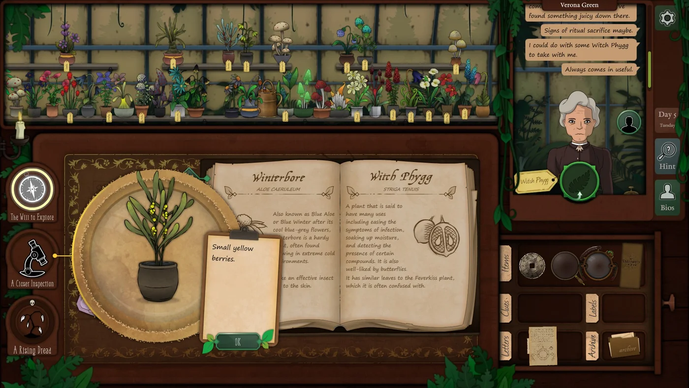 Strange Horticulture Day 5 Witch Phygg with yellow berries