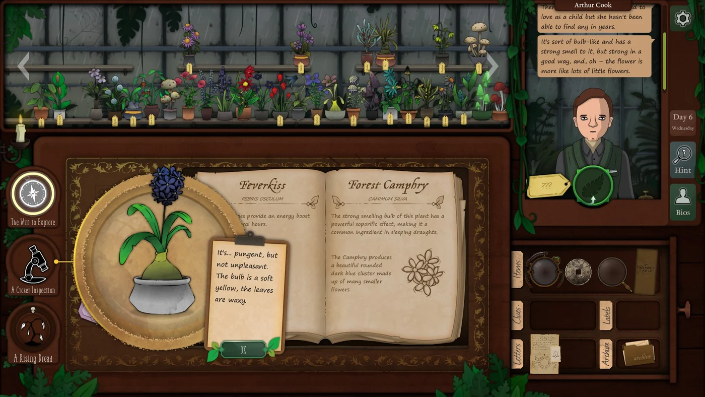 Strange Horticulture Day 6 Forest Camphry plant identification for Arthur Cook