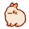 Cream bunny icon